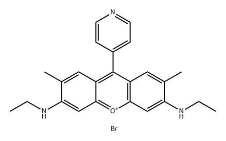 Xanthylium, 3,6-bis(ethylamino)-2,7-dimethyl-9-(4-pyridinyl)-, bromide (1:1) (ACI)