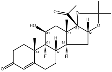 Pregn-4-ene-3,20-dione, 9-fluoro-11-hydroxy-16,17-[(1-methylethylidene)bis(oxy)]-, (11β,16α)-