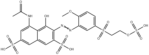 5-(acetylamino)-4-hydroxy-3-[[2-methoxy-5-[[2-(sulphooxy)ethyl]sulphonyl]phenyl]azo]naphthalene-2,7-disulphonic acid