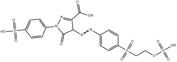 4,5-dihydro-5-oxo-4-[[4-[[2-(sulphooxy)ethyl]sulphonyl]phenyl]azo]-1-(4-sulphophenyl)-1H-pyrazole-3-carboxylic acid