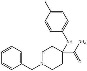 1-benzyl-4-(p-toluidino)piperidine-4-carboxamide