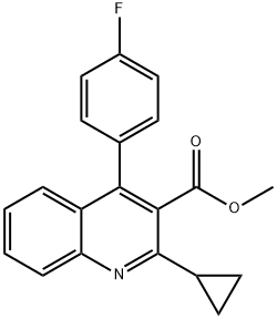 Methyl 4-(4'-fluorophenyl)-2-(cyclopropyl)-3-quinolinecarboxylate