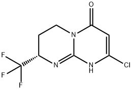 (S)-8-chloro-2-(trifluoromethyl)-3,4-dihydro-1H-pyrimido[1,2-a]pyrimidin-6(2H)-one