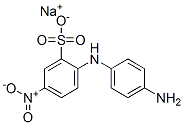 sodium 2-(p-aminoanilino)-5-nitrobenzenesulphonate 