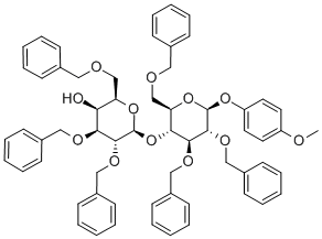 4-Methoxyphenyl 4-O-(2,3,6-Tri-O-benzyl-beta-D-galactopyranosyl)-2,3,6-tri-O-benzyl-beta-D-glucopyranoside