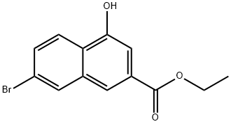 2-Naphthalenecarboxylic acid, 7-broMo-4-hydroxy-, ethyl ester