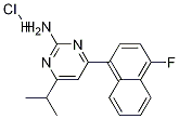 2-PyriMidinaMine, 4-(4-fluoro-1-naphthalenyl)-6-(1-Methylethyl)-, Monohydrochloride