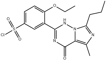 4-Ethoxy-3-(5-methyl-4-oxo-7-propyl-3,4-dihydro-imidazo[5,1-f][1,2,4]-triazin-2-yl)benzene-sulfonyl Chloride