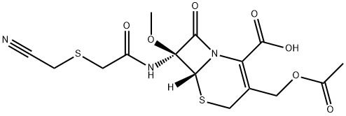 7-[[[(CyanoMethyl)thio]acetyl]aMino]-7-Methoxy Cephalosporanic Acid