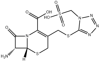 (6R-trans)-7-Amino-8-oxo-3-(((1-(sulphomethyl)-1H-tetrazol-5-yl)thio)methyl)-5-thia-1-azabicyclo[4.2.0]oct-2-ene-2-carboxylic acid