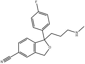 1-(4-fluorophenyl)-1,3-dihydro-1-[3-(methylamino)propyl]isobenzofuran-5-carbonitrile