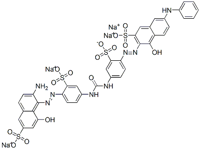 tetrasodium 3-[[4-[[[[4-[(2-amino-8-hydroxy-6-sulphonato-1-naphthyl)azo]-3-sulphonatophenyl]amino]carbonyl]amino]-2-sulphonatophenyl]azo]-4-hydroxy-7-(phenylamino)naphthalene-2-sulphonate