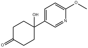 4-Hydroxy-4-(6-methoxypyridin-3-yl)cyclohexanone