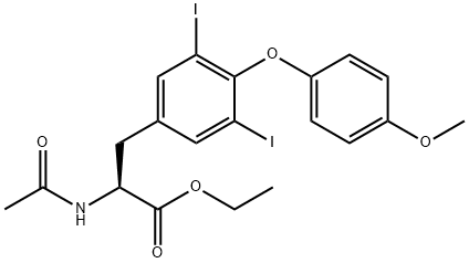 Ethyl 2-(acetylamino)-3-[3,5-diiodo-4-(4-methoxyphenoxy)phenyl]propanoate