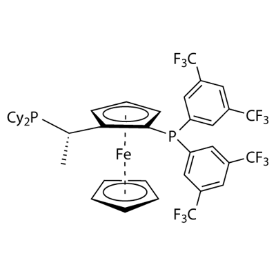 (S)-1-{(R)-2-[BIS[3,5-BIS(TRIFLUOROMETHYL)PHENYL]PHOSPHINO]-FERROCENYL}ETHYLDICY