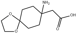 2-(8-amino-1,4-dioxaspiro[4.5]decan-8-yl)acetic acid