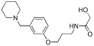 2-hydroxy-N-[3-[3-(1-piperidylmethyl)phenoxy]propyl]acetamide