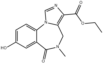 4H-Imidazo[1,5-a][1,4]benzodiazepine-3-carboxylicacid, 5,6-dihydro-8-hydroxy-5-methyl-6-oxo-, ethyl ester