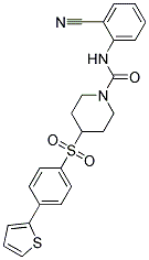 N-(2-CYANOPHENYL)-4-([4-(2-THIENYL)PHENYL]SULFONYL)PIPERIDINE-1-CARBOXAMIDE