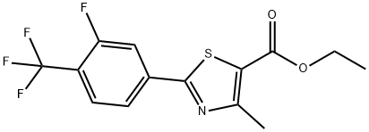 ETHYL 2-[3-FLUORO-(TRIFLUOROMETHYL)PHENYL]-4-METHYL-THIAZOLE-5-CARBOXYLATE