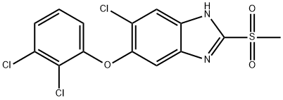 5-CHLORO-6-(2,3-DICHLOROPHENOXY)-2-METHYLSULFONYL-1H-BENZIMIDAZOLE