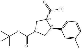 BOC-(TRANS)-4-(3-METHYL-PHENYL)-PYRROLIDINE-3-CARBOXYLIC ACID